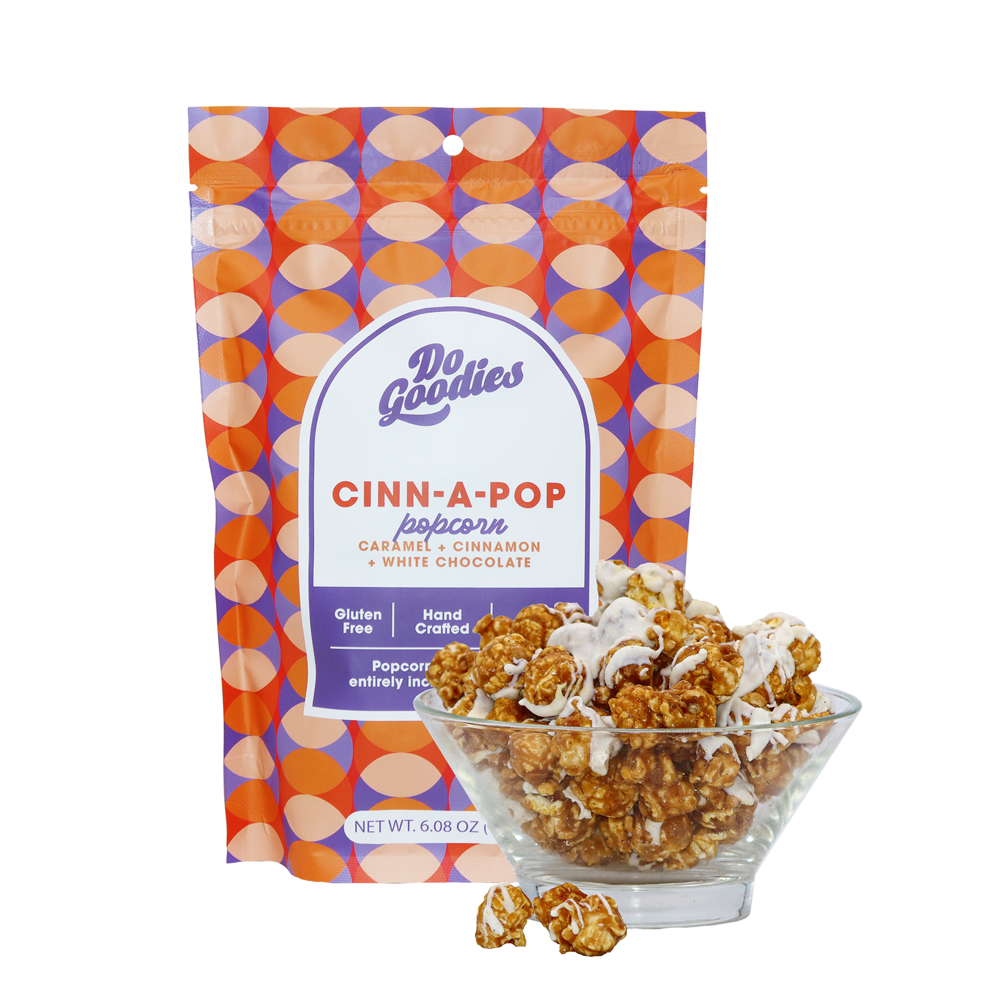 Cinnamon popcorn product photo