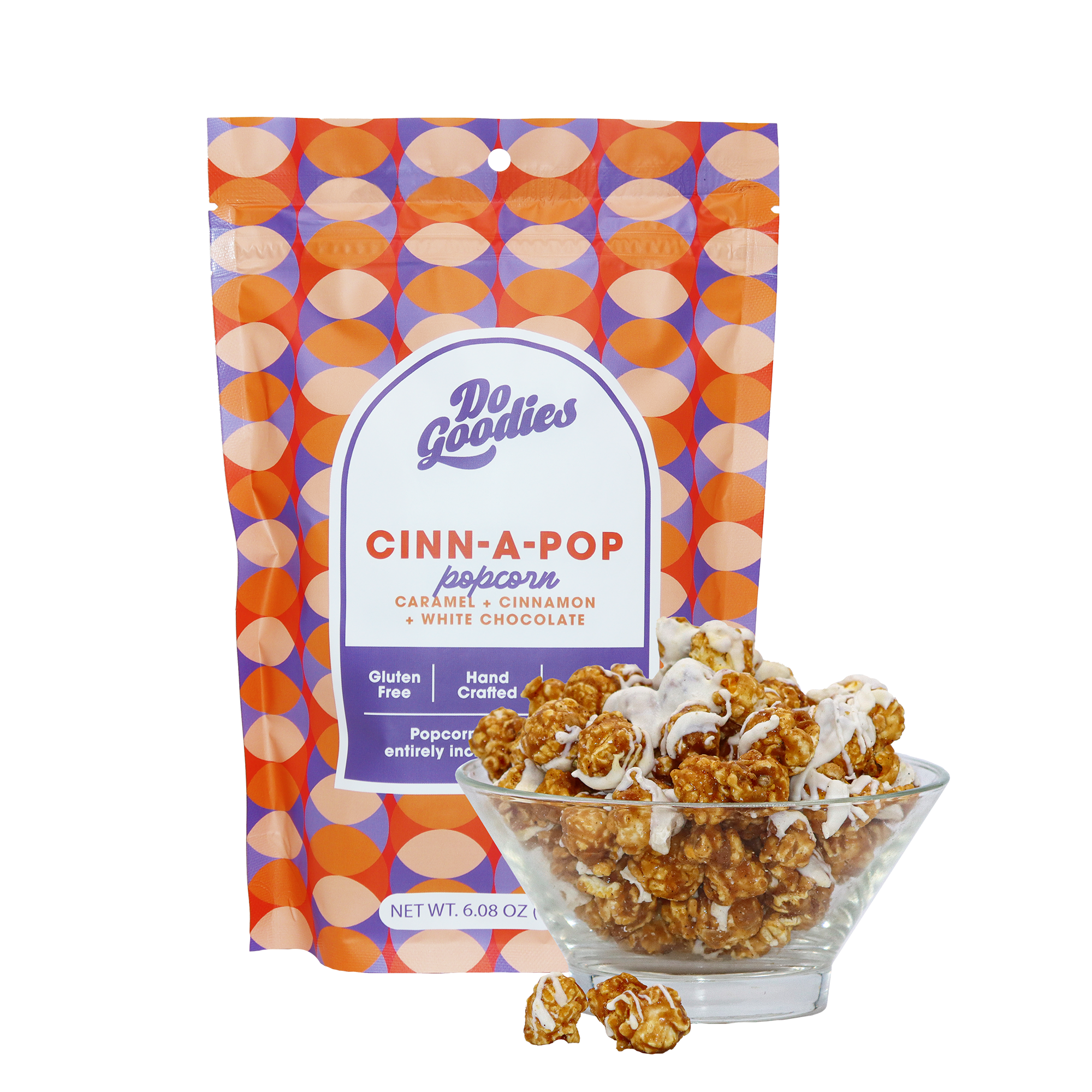 Cinnamon popcorn product photo